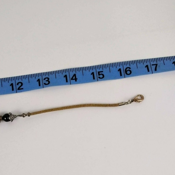 Stone Women's Necklace Jewelry 17 in - Picture 4 of 4